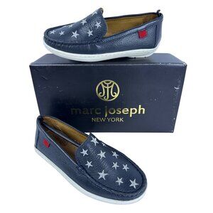 Marc Joseph Holland (Little Kid/Big Kid) (Navy Grainy/White Sole) Shoes Size 11